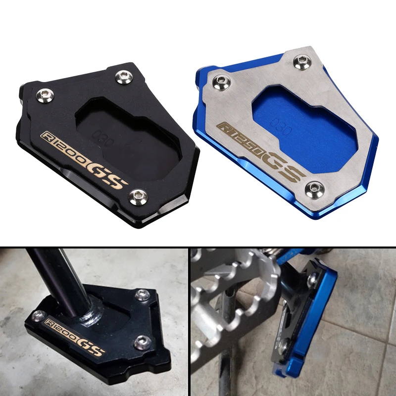 Motorcycle Side Stand CNC Aluminum Enlarge Foot Shelf Enlarger Plate for BMW R1250GS Adventure R1200 GS LC R1200GS Adv