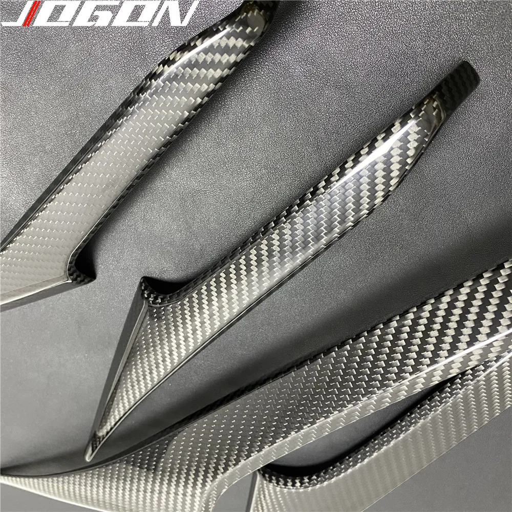 4pcs Real Carbon Fiber For LEXUS IS IS250 IS300 IS350 2013- 2018 Car Accessories Interior Door Handle Armrest Panel Cover Trim