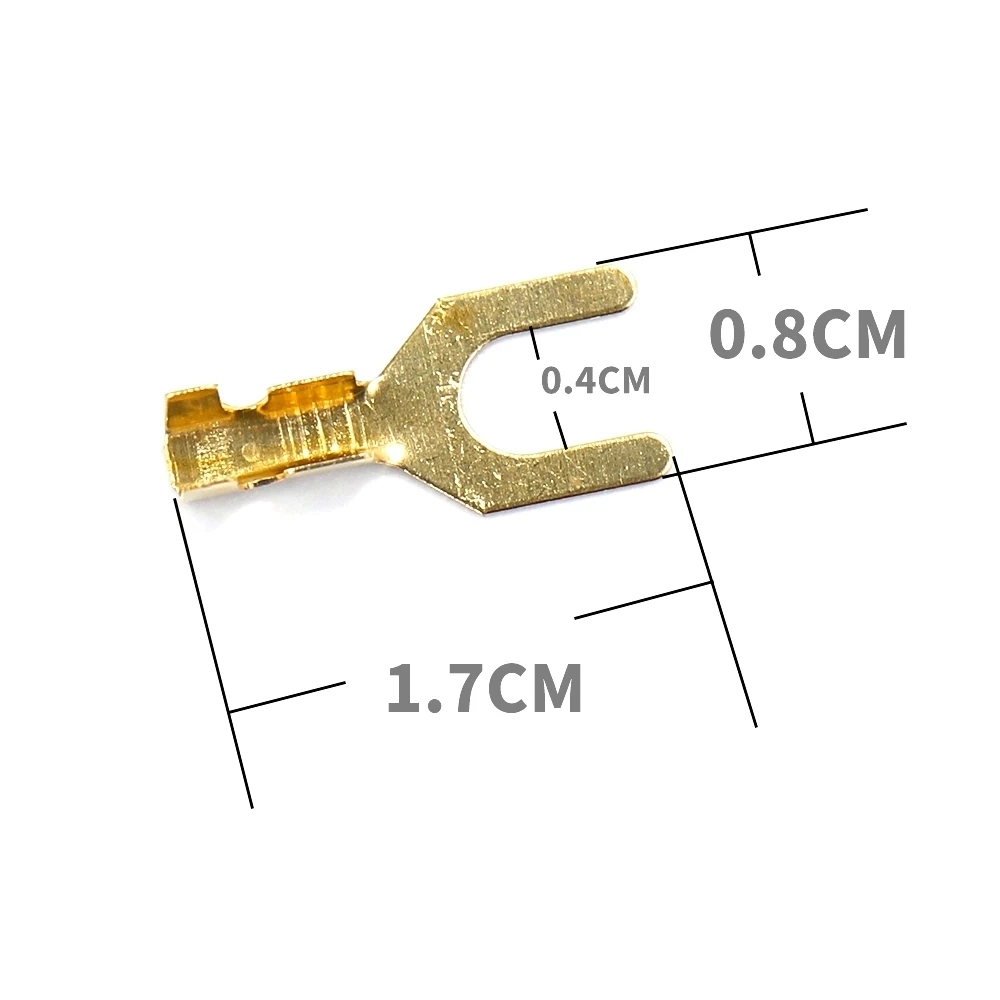 300/400PCS Fork-Type brass Terminal SN-48B hand tool quick Electric box Cable Wire Connector Crimp Y U type cold-pressed