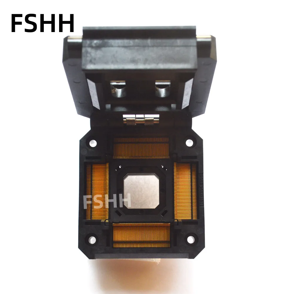 صدفي IC51-2564-1668-10 اختبار المقبس QFP256 TQFP256 LQFP256 ic المقبس الملعب 0.4 مللي متر 28x28 مللي متر