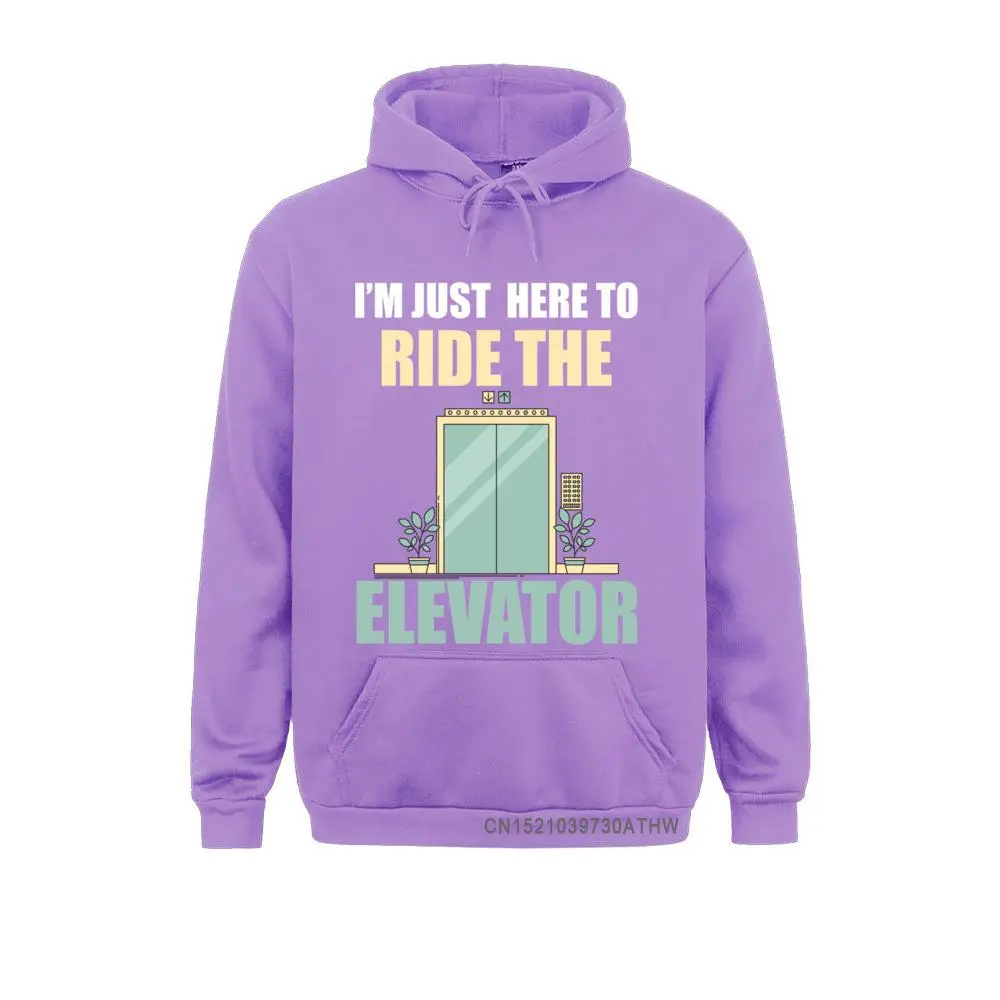 I'm Just Here To Ride The Elevator Funny Hooded Tops Printing Hoodies Men Sweatshirts Funny Sportswears 2021 Hot Sale