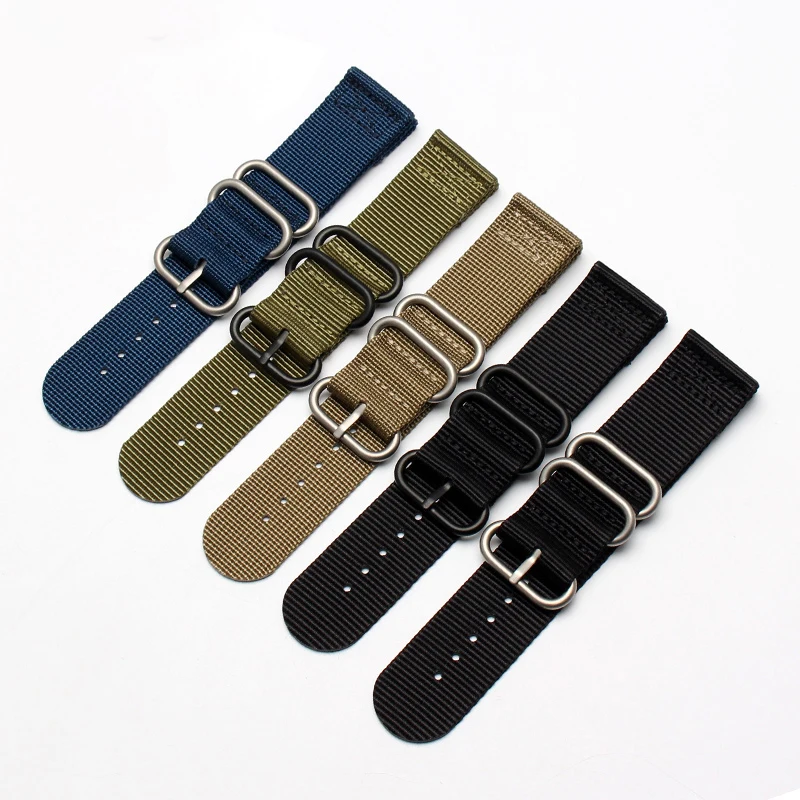 24MM Nylon Watch Strap For Suunto9 Spartan Sport HR Watch Band Baro Traverse Canvas Universal Men\'s Bracelet 18mm 20mm 22 26mm