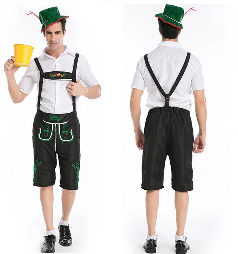 

Men Traditional Oktoberfest Costumes German Bavarian Beer Male Cosplay Halloween Octoberfest Festival Party Clothes Uniform