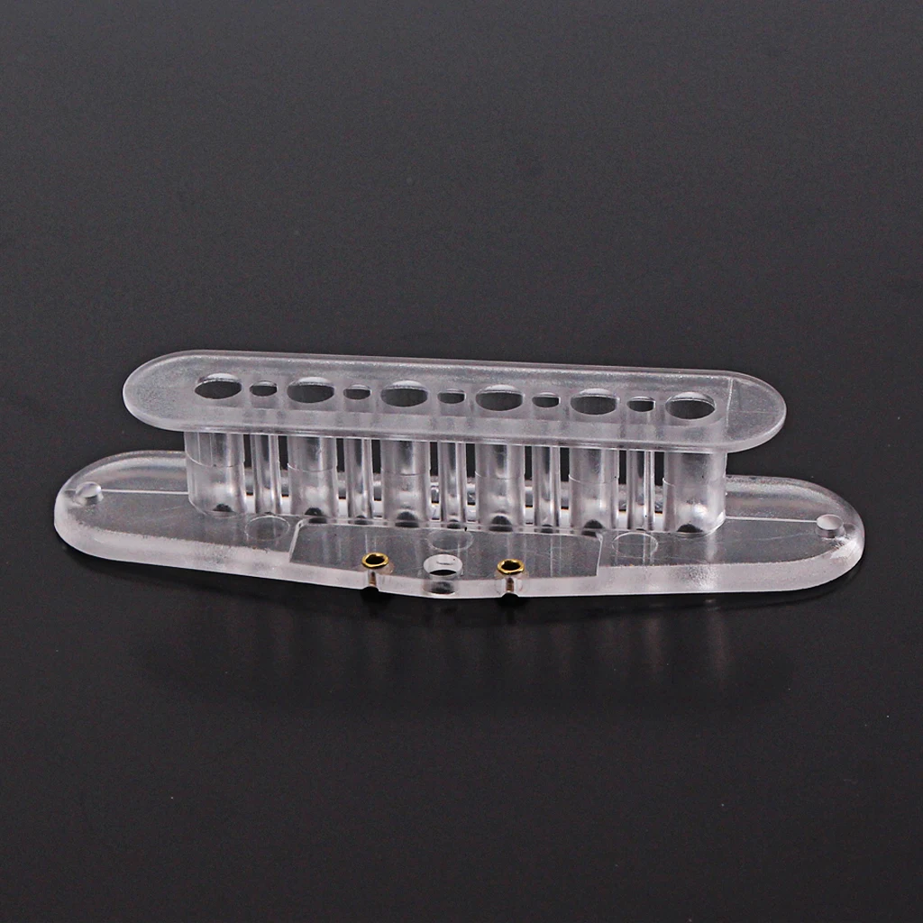 6Pcs Plastic 6 Strings Guitar Bridge Pickup Bobbins 52mm Pole Spacing for Electric Guitar Custom Pickup