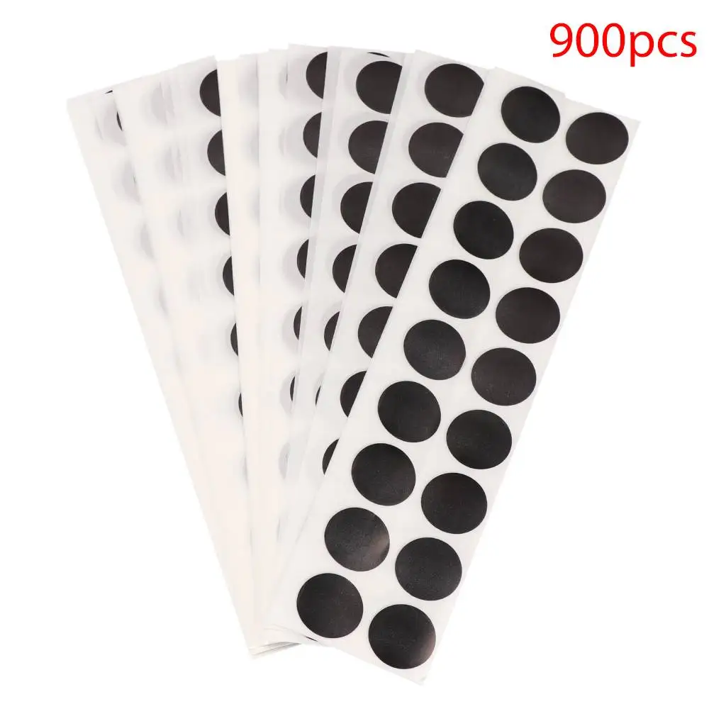 GUGULUZA 900pcs Self Adhesive Target Paster Shooting Stickers Target Paper Cover Up Round Patches Black/Red Color 0.8''