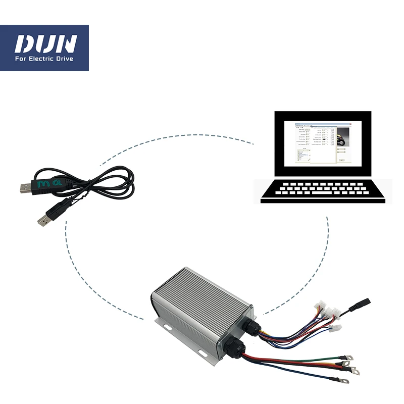 Sabvoton SVMC7245 72V Easy to Install 1kw 45A Small Programmable Sine Wave DC Controller for E-Bike QS Hub Motor