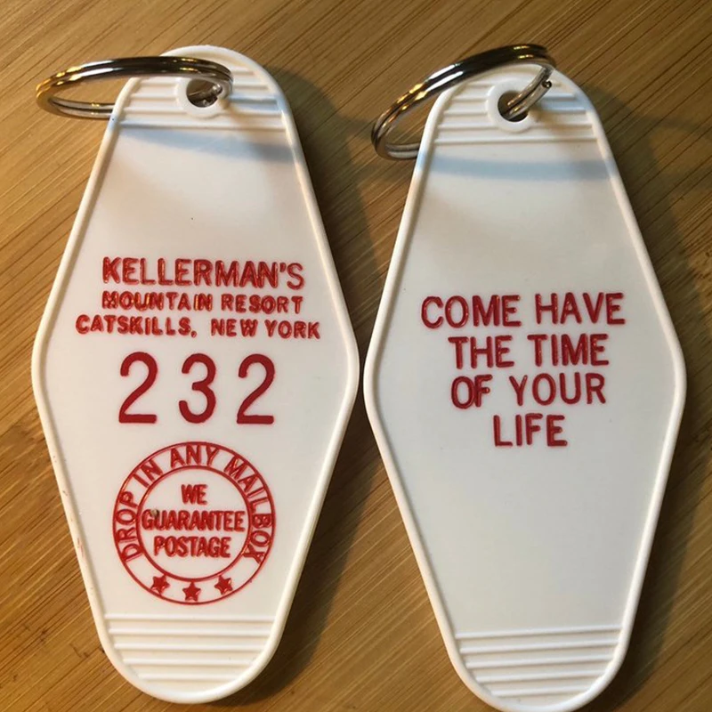 Kellerman\'s Mountain Resort white key tag inspired by Dirty Dancing