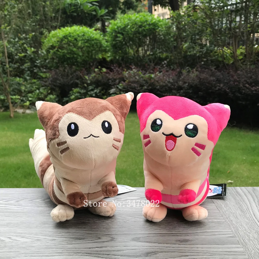 

2 Style Pokemon Go Brown & Pink Shiny Furret Plush Cute Cartoon Stuffed Toy Soft Doll Length 17"