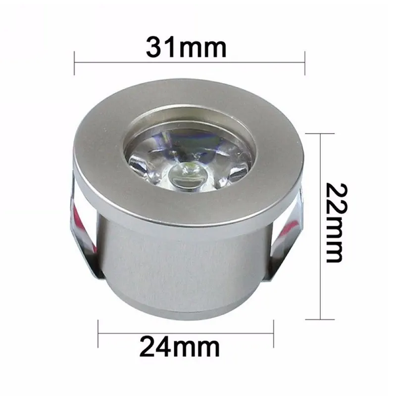 1W /3W LEDสีขาว/Warm White LED Mini SpotlightโคมไฟAC 85-265V Miniพื้นผิวติดตั้งไฟLed Downlightโคมไฟ