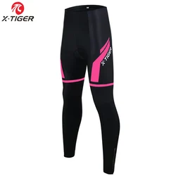 X-Tiger Women Keep Warm Thermal MTB Bike Cycling Trousers Ciclismo Pantalones With 3D Gel Padded Winter Road Bicycle Pants