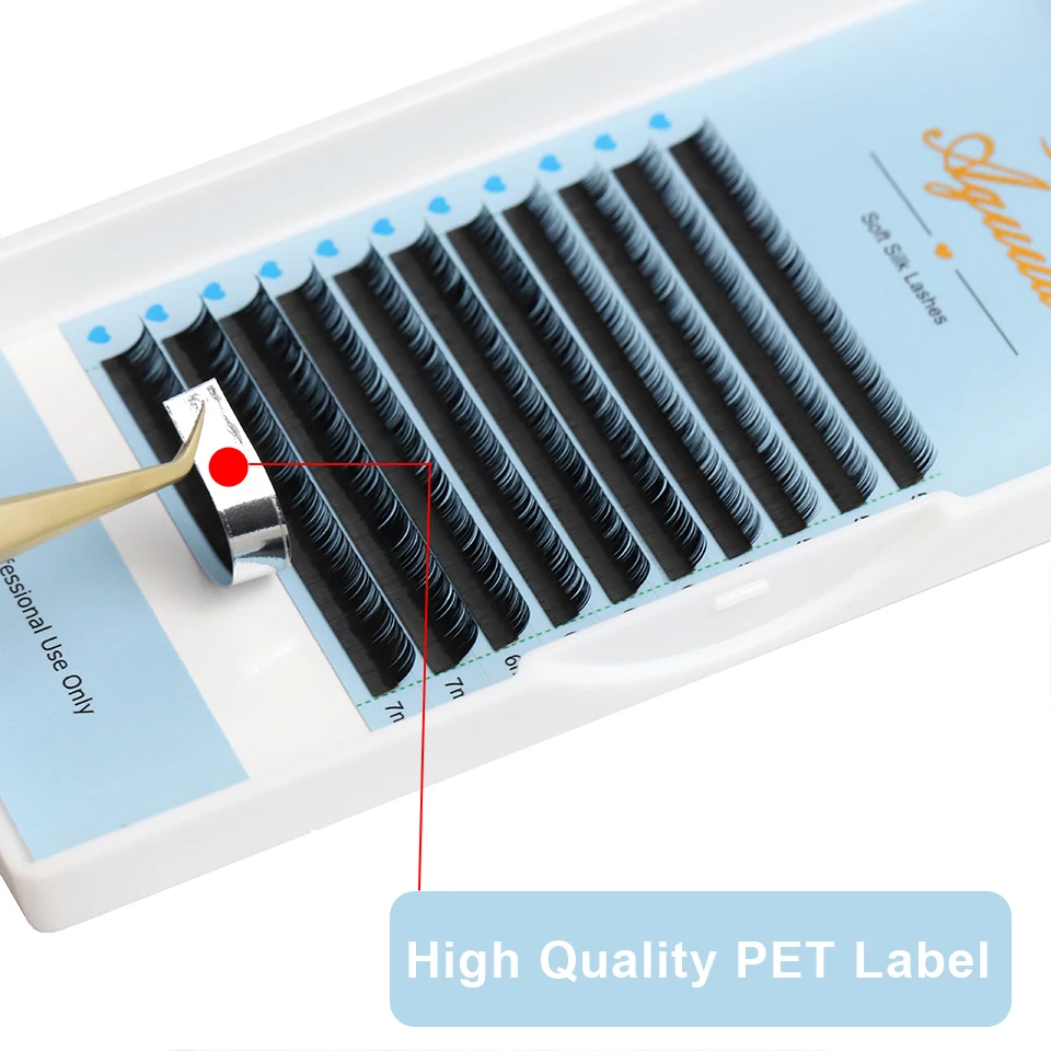 AGUUD Bottom Lashes Mix 5 6 7mm B/C Curl Short Natural Short False Mink Mink Individual Eyelash Extension Lower Lash Extension