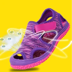 Sandales de plage fermées pour garçons et filles, chaussures de sport pour bébés, taille 21 à 32, nouvelle collection été