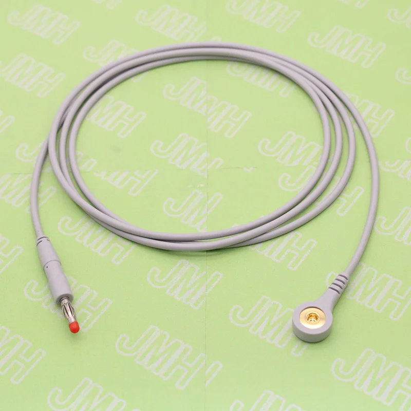 

10PCS1.5M ECG EKG Extension Cable 4.0mm Banana Plug to 4.0 Snap Test Line Beauty and Health Medical Accessories