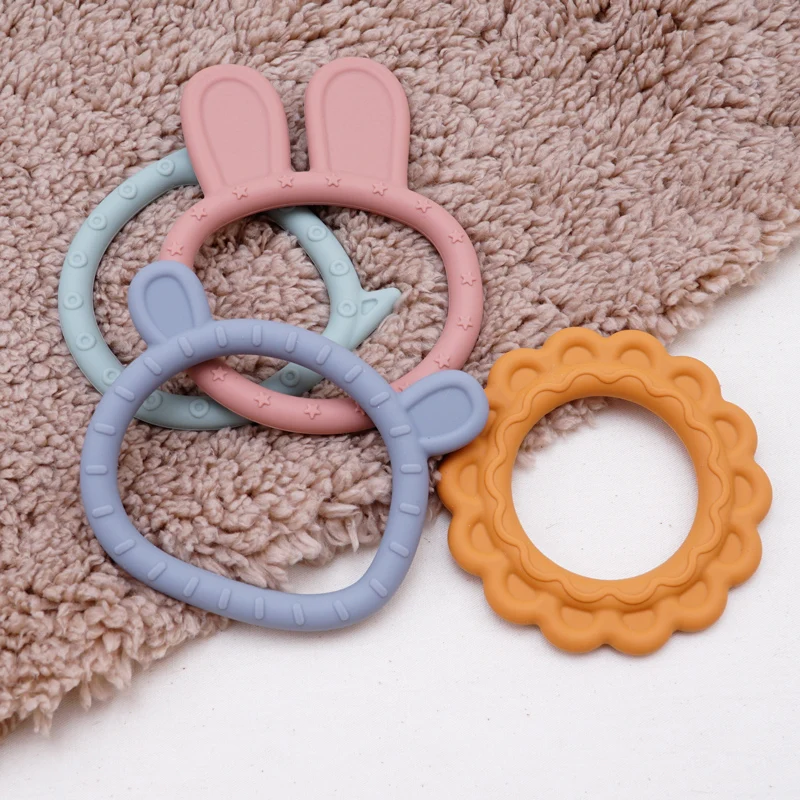 Soft Silicone Newborn Accessories Teething Infant Chewing Toy Rodent Kawaii Cartoon Animal Shape Nursing Gift For Baby Teether