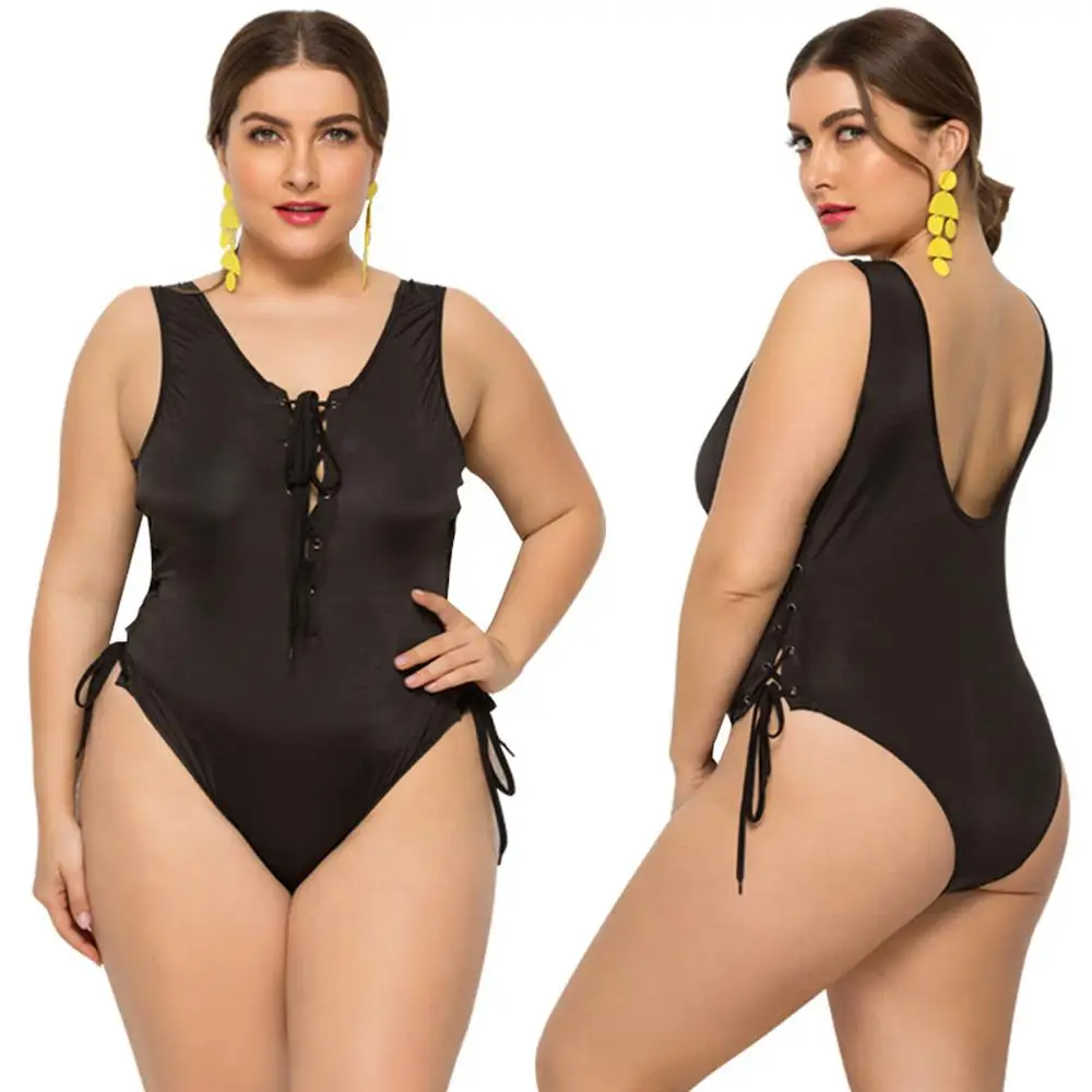 

YY25 2021 Fashion Swimsuit High Waist Bikinis Set For Chubby Woman Black Oversize S-5XL Beach Outfits Sexy Summer Clothes Thong