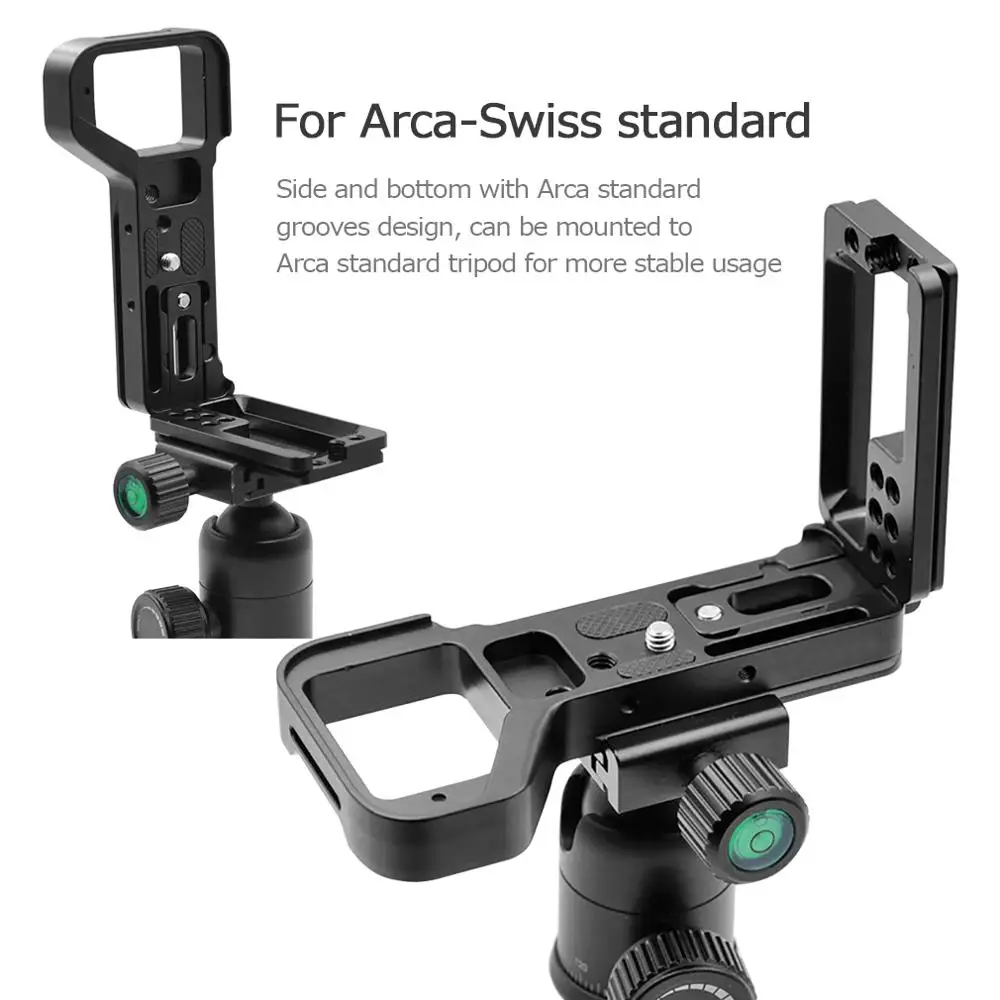 Camera Quick Release L Plate Metal Hand Grip Arca Swiss Bracket Holder Compatible with Sony Alpha A7R IV A7R4 professional