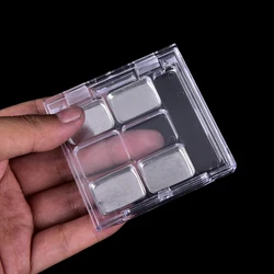 Powder Box Case Cosmetic Packing+6PCS Palette DIY Empty 6 Square Grid Eyeshadow Lipstick