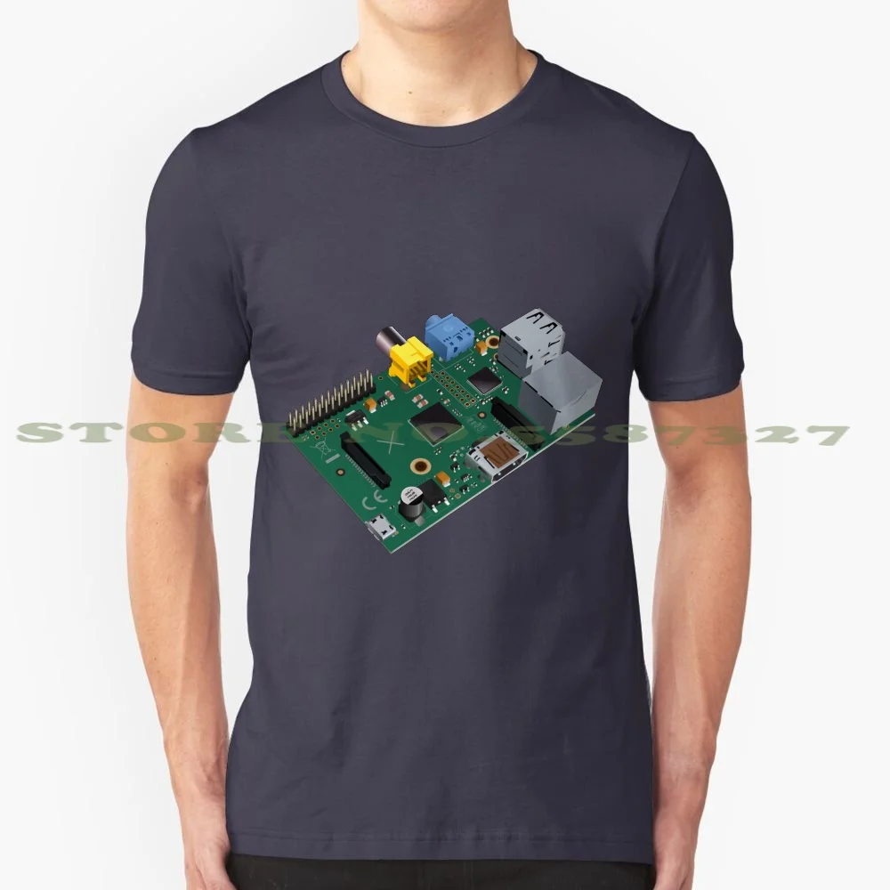 Raspberry Pi Board 100% Cotton T-Shirt Raspberry Pi 2 Raspberry Pi 3 Computer Geek Computer Hacker Printed Circuit Board