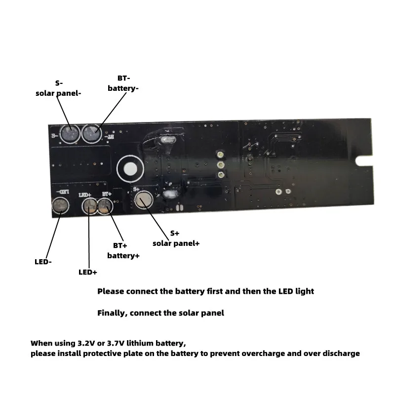 Remote control + radar body induction solar lamp controller 3.2v3.7v solar street lamp circuit board control circuit board