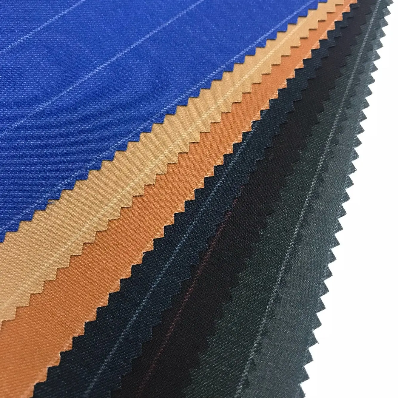 Suit Fabric Tr Strip Elastic Strip Shuttle Woolen Fabric Fabric Uniform Fabric Vertical Stripe Spring and Autumn Suit