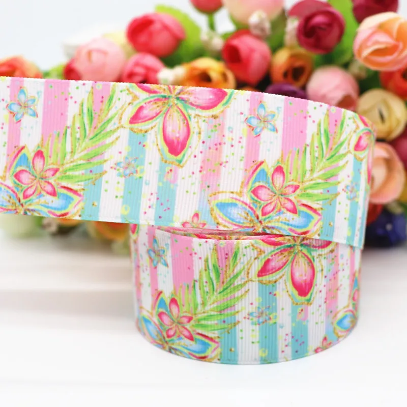 10 Yards 1,5'' 38MM Ripsband mit Blumen- und Tiermotiven für Haarschleifen, DIY-Bastelmaterial Y19081602 – Detail 5