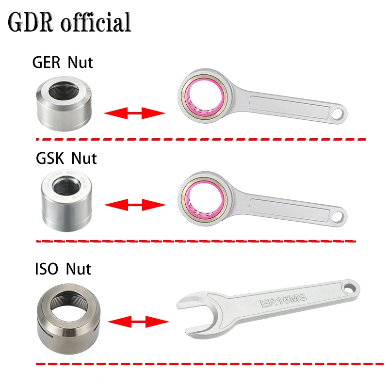 ER collet nut ER8 ER11 ER16 ER20 ER25 ER32 ER40 A M UM Type GER SK ISO MS OZ ER nut Collet Chuck tool holder bracket tool