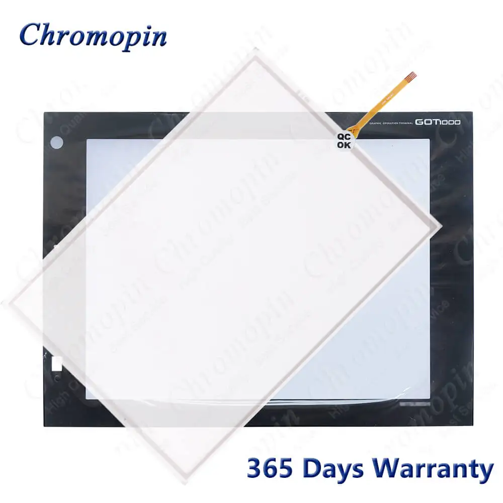 

Touch Screen Panel Glass Digitizer for Mitsubishi GT1595-XTBA GT1595-XTBD Touchscreen Panel with Front Overlay Protective Film