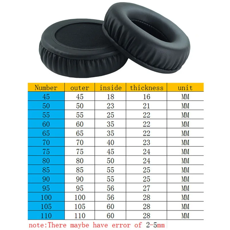 ANJIRUI เปลี่ยนแผ่นหู70มม.สำหรับหูฟัง Sony Case Holster หมอนฟองน้ำชุดบำรุงรักษาอุปกรณ์เสริมผ้าฝ้าย Pad