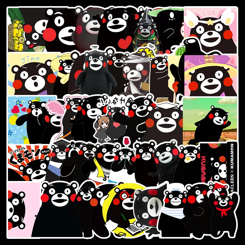 Kumamon Kawaii Cute Stickers Scrapbooking Diary Japanese Anime Cartoon Stickers Luggage Cups Laptop Refrigerator Car Sticker