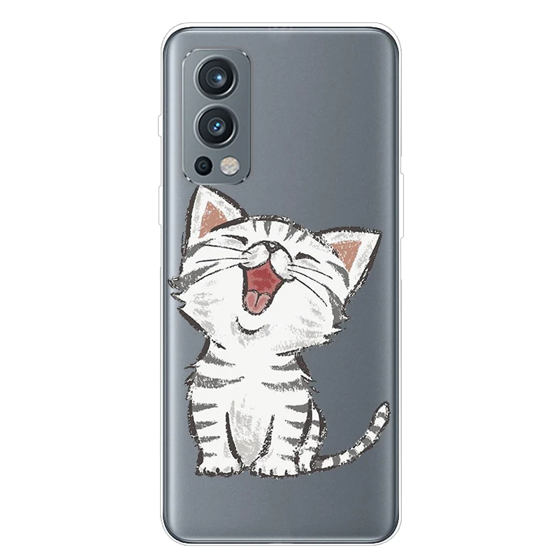 For OnePlus Nord 2 5G Case TPU Silicone Soft Cartoon Clear Case for One Plus Nord 2 5G Phone Cover Nord2 5G Transparent Coque