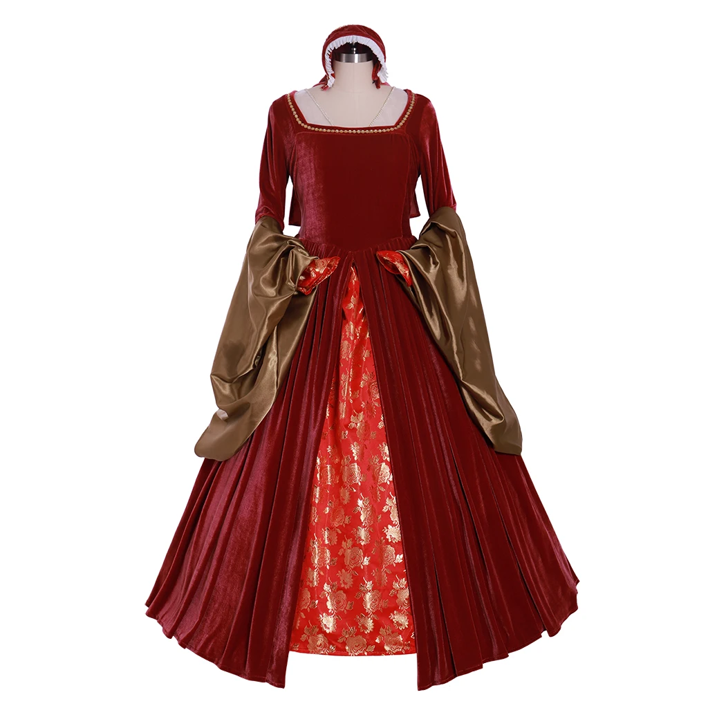 Cosplaydiy Custom Made Queen Elizabeth Tudor Cosplay Costume Tudor Queen Anne Boleyn Dress Inspired From Other Boleyn Girl L321