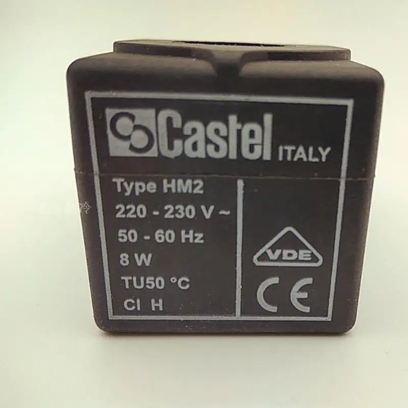 Italian genuine Type HM2 Castel solenoid valve coil Castel220V~230V 50-60HZ 8W