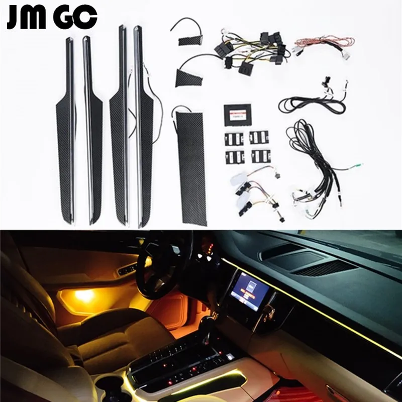 

Car LED ambient light for Porsche macan 64-color ambient light, illuminated door light, atmosphere light, original installation