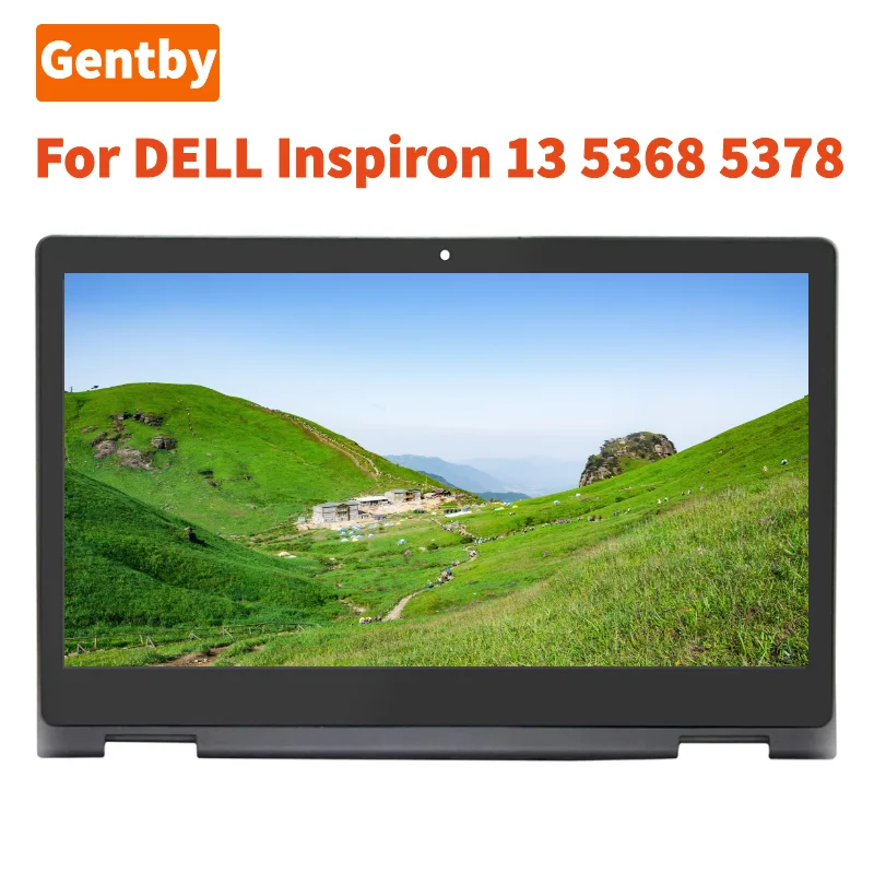 13.3-inch For Dell Inspiron 13 5368 5378 P69G FHD 1920*1080 NV133FHM N41 30Pins LCD Screen Touch Digitizer Assembly+Frame Bezel