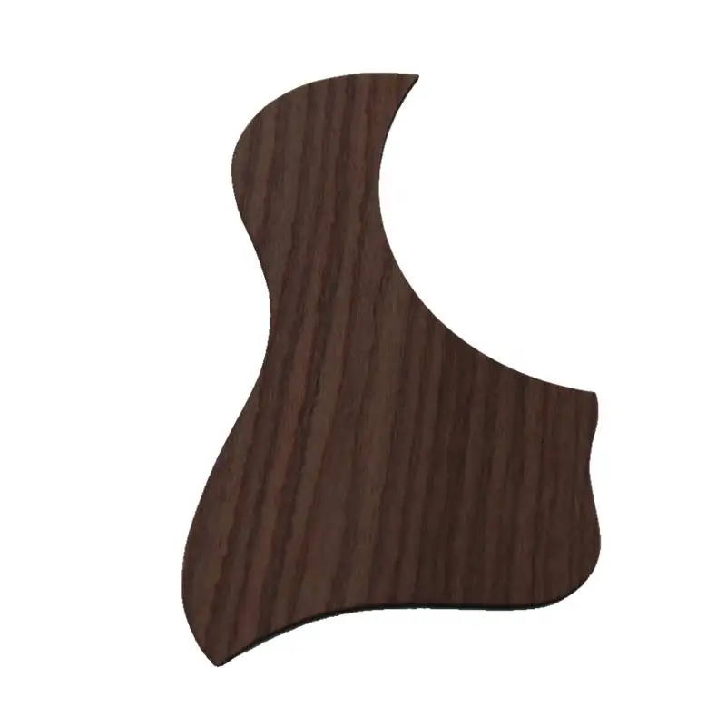 Golpeador de guitarra acústica para zurdos, accesorios de guitarra, Pegatina autoadhesiva de madera rosa, 1 pieza