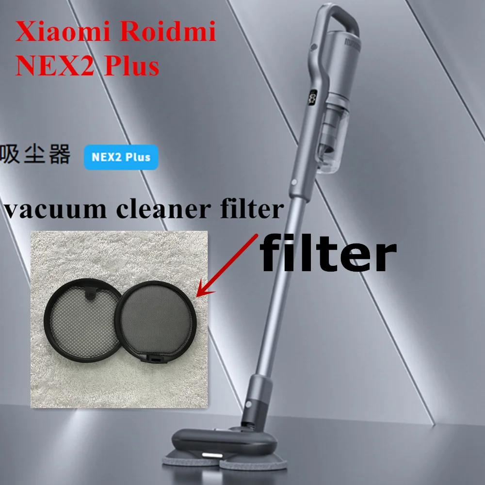 2PCS Filter compatible with Xiaomi Roidmi NEX 2 Plus Handheld Cordless Vacuum Cleaner 2 in 1 Cleaning NEX X20 Filters Parts