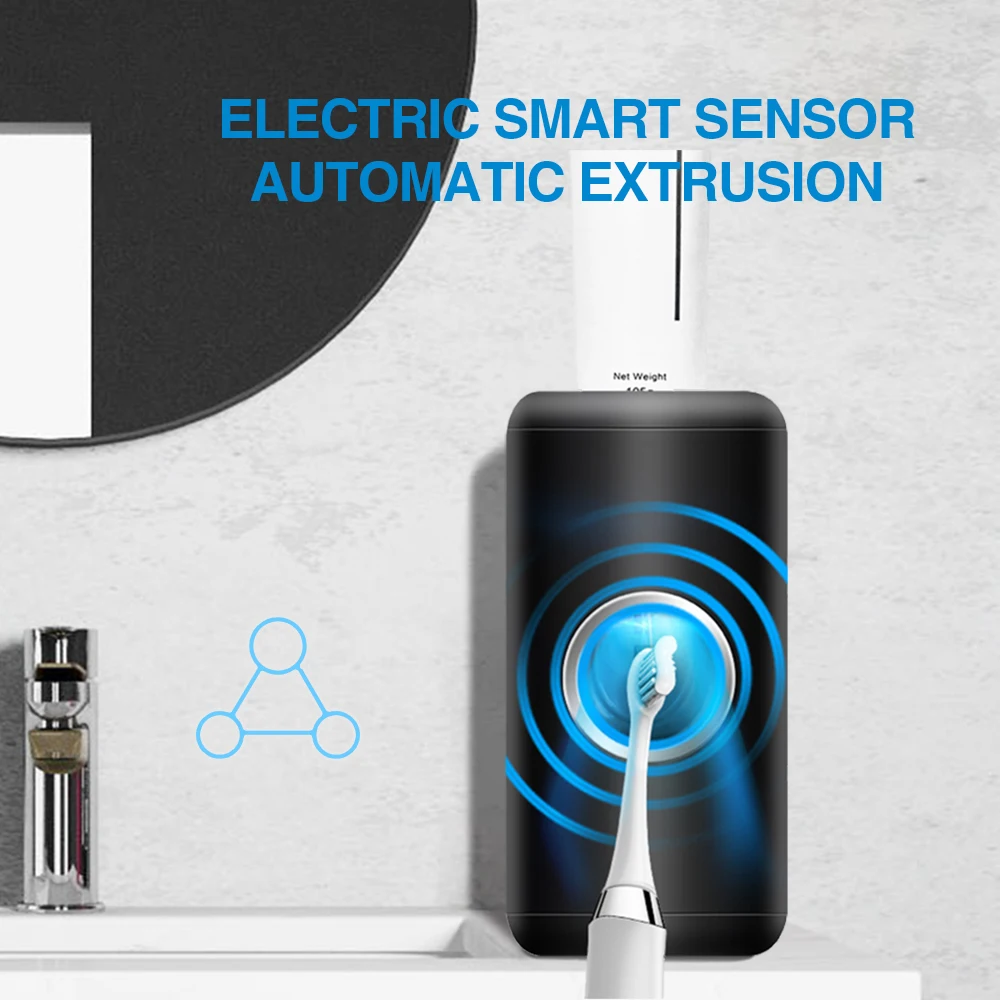 Automatic Toothpaste Squeezer Set, Electric Ultraviolet Disinfection Toothbrush, Wall-mounted Non-punch Toothpaste Squeezer