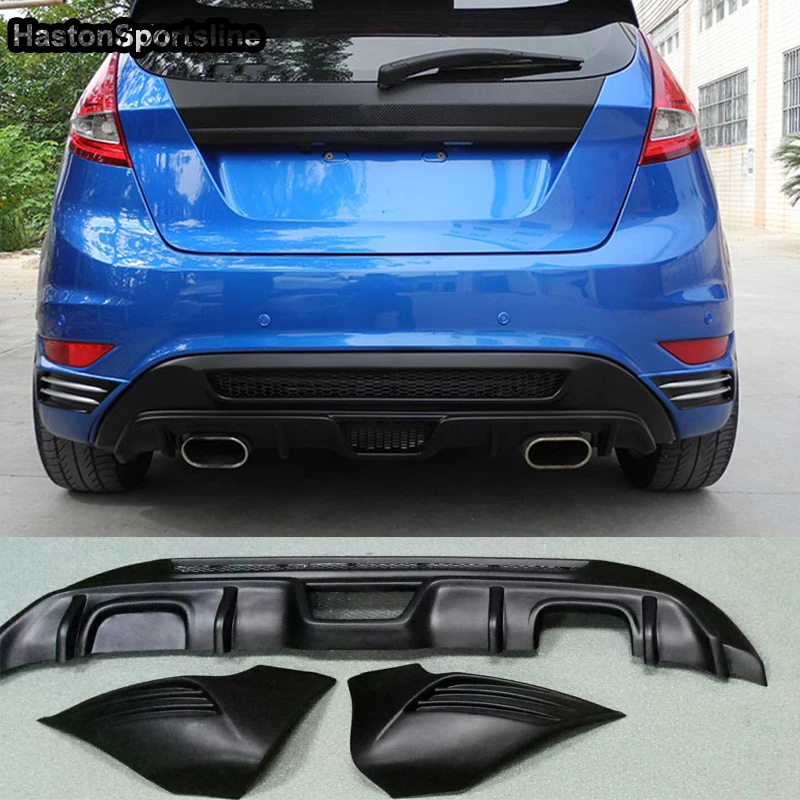 

For Ford Fiesta MK7 ABS Rear Splitter Diffuser Boky Kit 2008 2009 2010 2011 2012 2013 2014