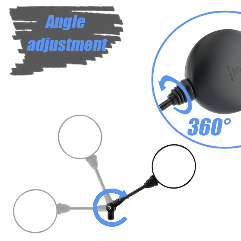 Motorcycle Accessories Rearview Anti-fall Folding Round side mirror Scooter E-Bike Rearview Mirrors FOR BWM KM KLX250 KL250 ATV