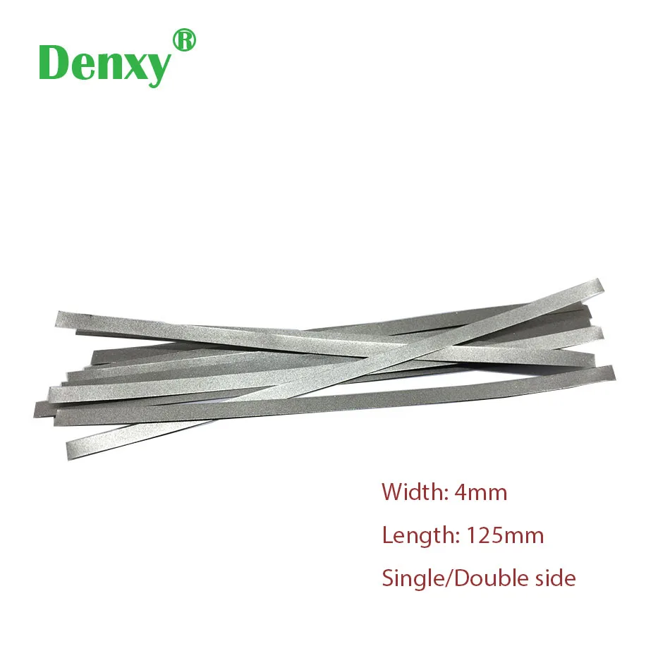 Denxy Tandheelkundige Schuurstrip Metalen Polijststick Strip Orthodontische Interproximale Email Verkleinde Behandeling Polystrips