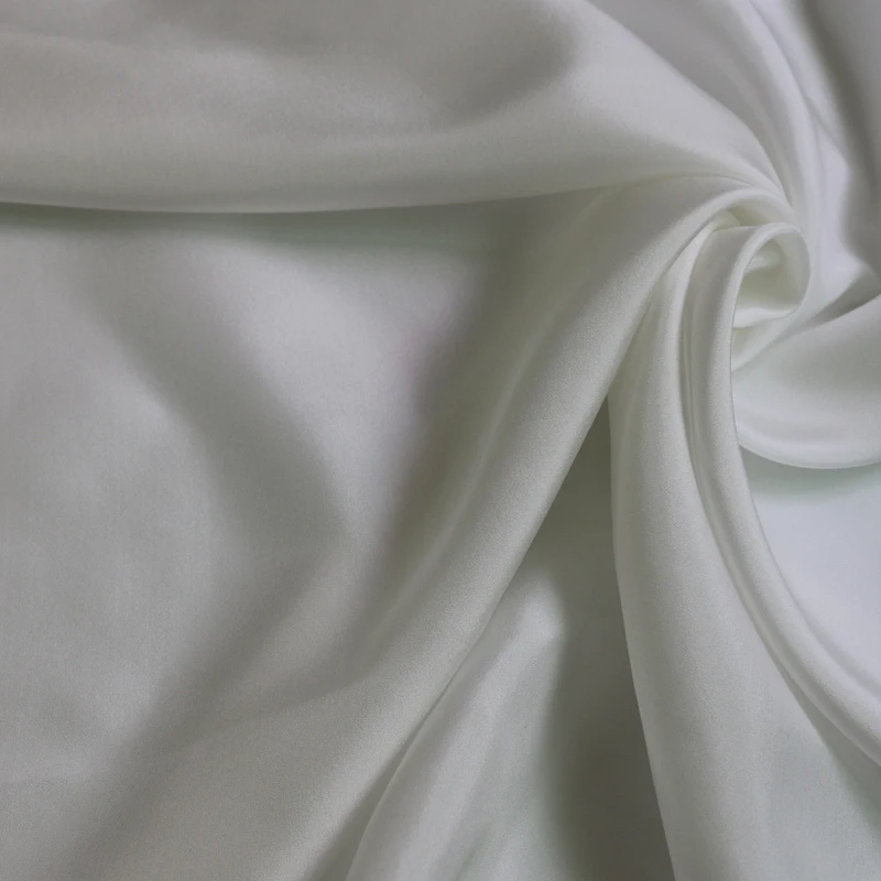 Super Deal 12 Momme Natural White Silk Material Soft Habutai Linings 100% Mulberry Silk Fabric Habotai