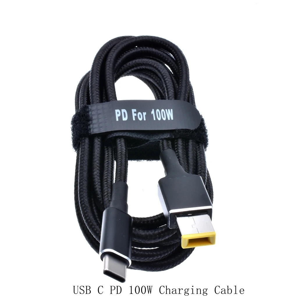 100W USB C Type C PD Power Supply Charger Adapter Fast Charging Cable Cord for Dell Asus Lenovo Notebook Power Supply Cable