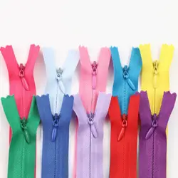 24cm Useful Teeth Length 8pieces 3# Invisible Zipper Nylon Coil Zippers For DIY Handcraft Cloth Sewing Accessories 21Colors