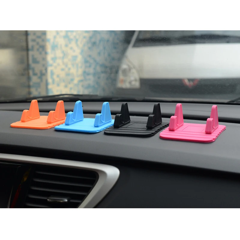 Car Ornament Decor Soft Silicone Phone Holder Anti Slip Mat Automobiles Dashboard Support Desktop Stand Bracket Car Accessories