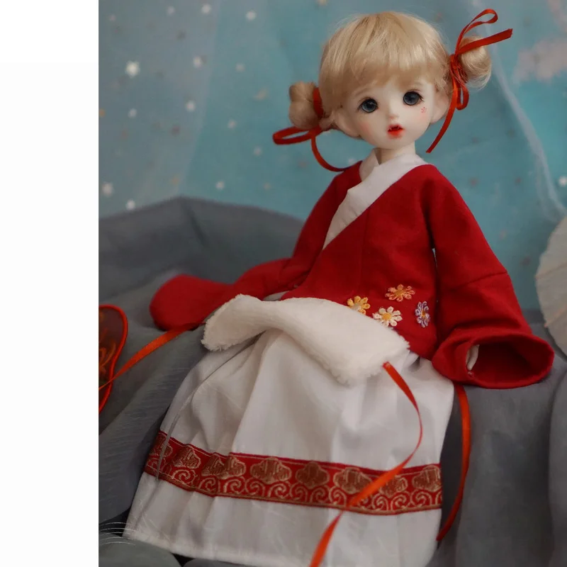 

OB27 1/8 1/6 1/4 1/3 BJD Clothes Ancient Costume Hanfu Dress for BJD/SD OB11 Blyth YOSD MSD SD13 Girl Doll Accessories C0275