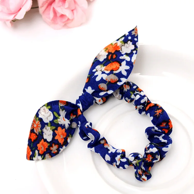 8 Pcs/lot Rabbit Ears Hair Band Children Kids Hair Accessories Scrunchies Elastic Hair Band for Women Girl Rubber Band