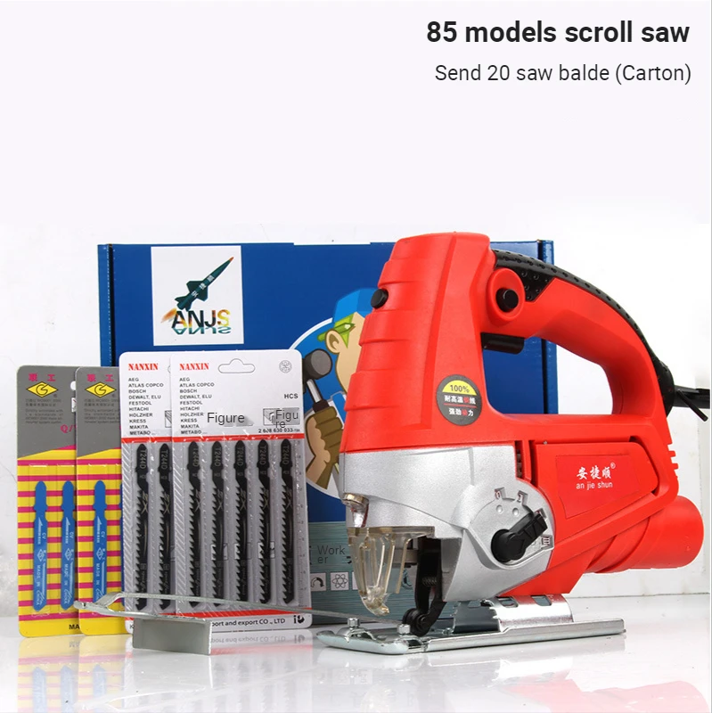 710W Jigsaw Multi-function Electric Saw Wood Cutting Machine Adjustable Speed Handheld Mini Scroll Saw With Laser Power Tools