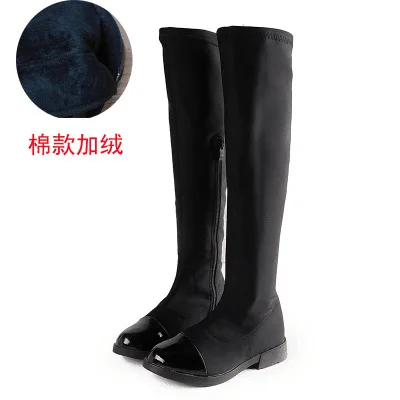 Classic Kids Snow Boots Winter Female Fashion Boots Girls Princess Knee-length Long Boots Child Casual Sport Shoes Sneakers Plus