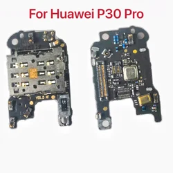 SIM/SD Card Reader with Microphone Flex Cable For Huawei P30 Pro SIM Holder Conecction Board Replacement Parts