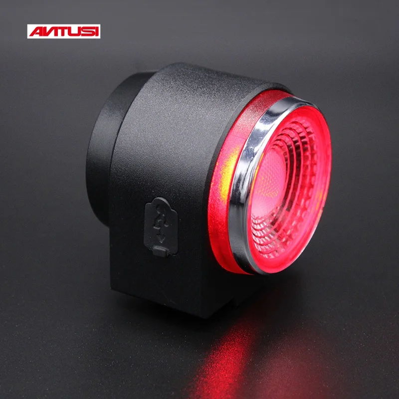 ANTUSI Road Bike Anti-theft Alarm Lock Automatic Brake Cycling Taillight Remote Control Bicycle Rear Light MTB Wireless Bell